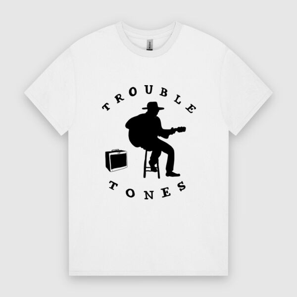 Trouble Tones Tee in WHITE Thumbnail